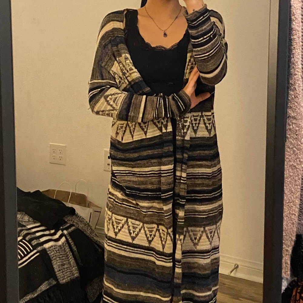 Free people print cardigan